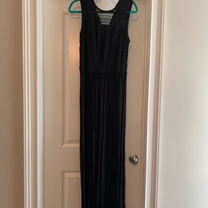 H&M black maxi dress, size M